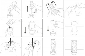 Diagrama del Masturbador Tenga 3D