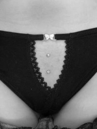 perforación del pubis, perforación íntima