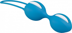 Smartballs de Fun Factory, dúo de smartballs azules y blancos
